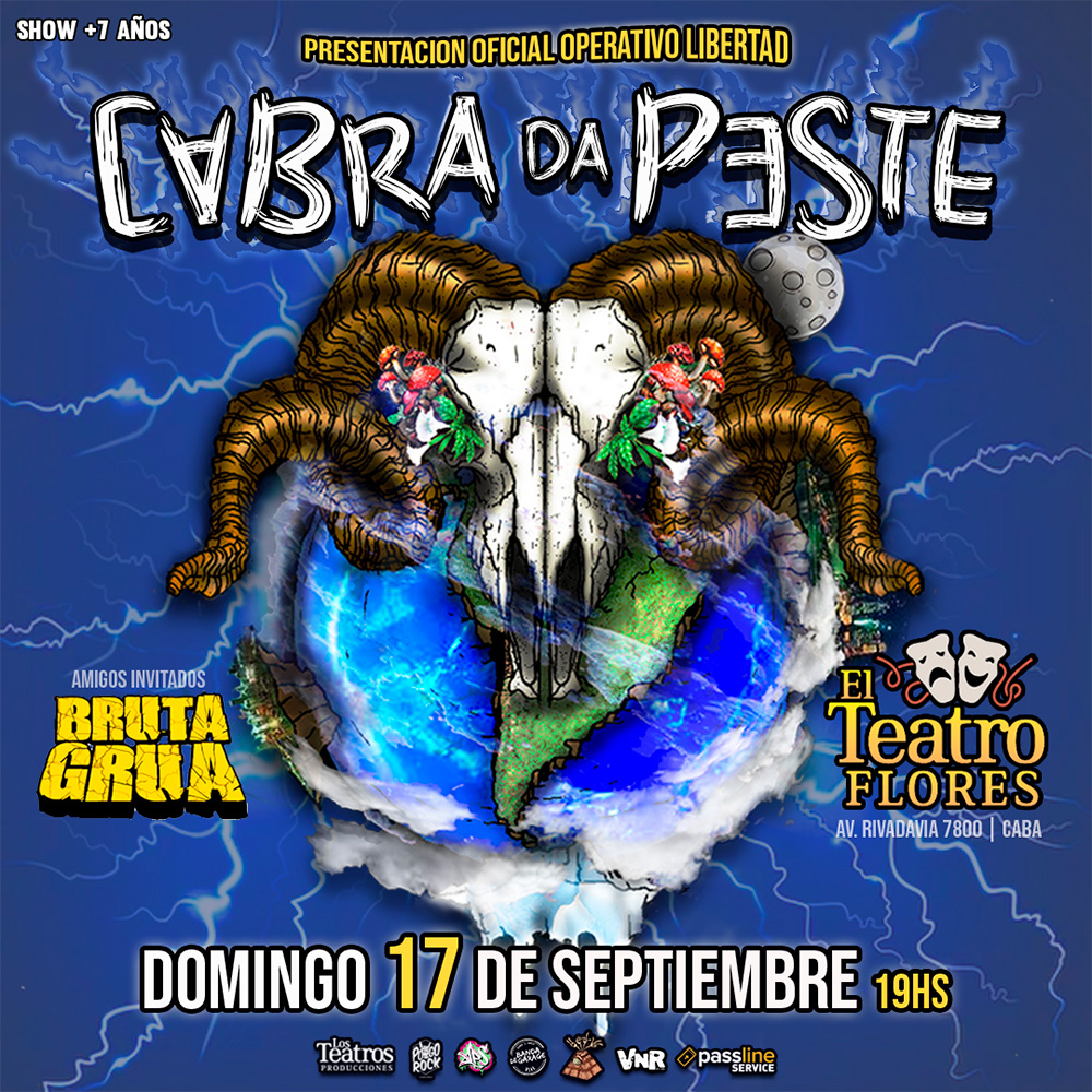 Cabra Da Peste presenta nuevo disco en el Teatro de Flores!