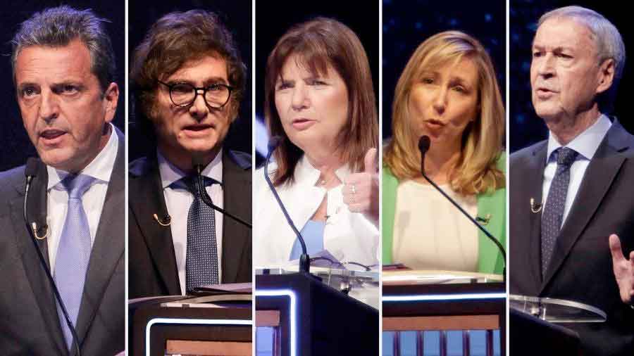 Cruces y fuertes réplicas en el primer debate público entre candidatos presidenciales