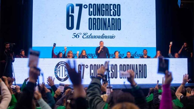 ATE definió paro de 24 horas y movilización al Congreso contra la Ley Bases